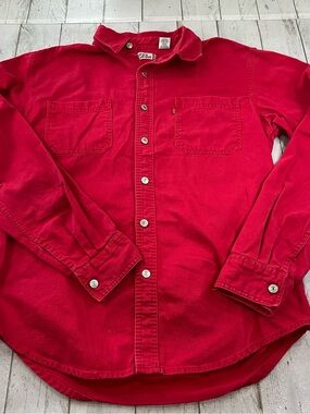 Vintage Levi's Red Tab heavy denim/canvas button-up shirt Sz M